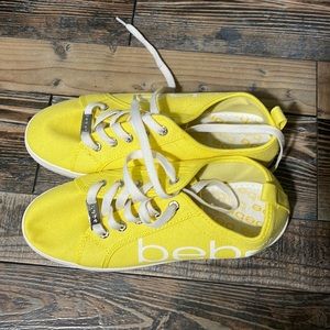 NEW BEBE yellow Sneakers